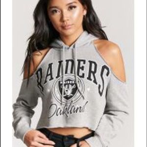Raiders cropped hoodie
